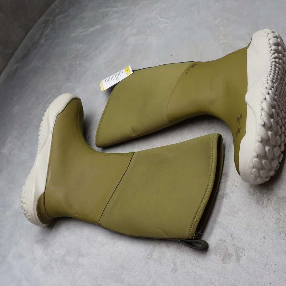 Under Armour Men 9 Rain Boots Green Rubber Mud Freek Tall Outdoor Utility NEW